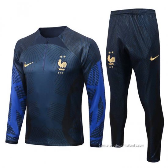 Chandal de Sudadera del Francia 2022-2023 Azul Oscuro - Haga un click en la imagen para cerrar