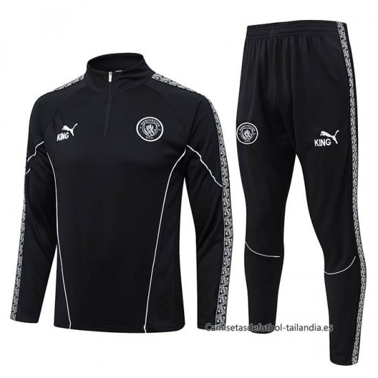 Chandal de Sudadera del Manchester City 2025-2026 Negro - Haga un click en la imagen para cerrar