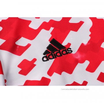 Chandal de Sudadera del Manchester United 2021 Rojo y Blanco