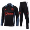 Chandal de Sudadera del Manchester United Nino 2024-2025 Negro Chandal de Sudadera del Manchester United Nino 2024-2025 Negro
