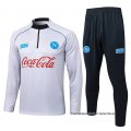 Chandal de Sudadera del Napoli Nino 2025-2026 Blanco