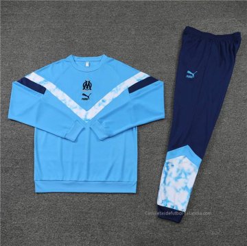 Chandal de Sudadera del Olympique Marsella 2022 Azul Claro