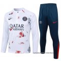 Chandal de Sudadera del Paris Saint-Germain Nino 2024-2025 Blanco