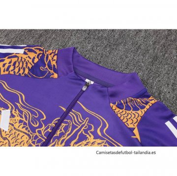 Chandal de Sudadera del Real Madrid Dragon 2024-2025 Purpura