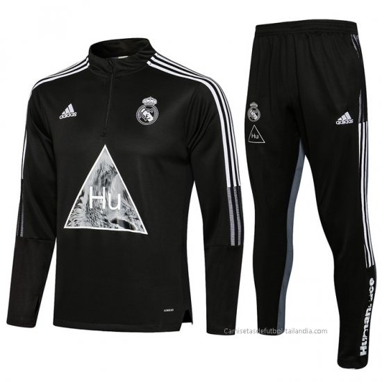 Chandal de Sudadera del Real Madrid Nino 2021-2022 Negro - Haga un click en la imagen para cerrar