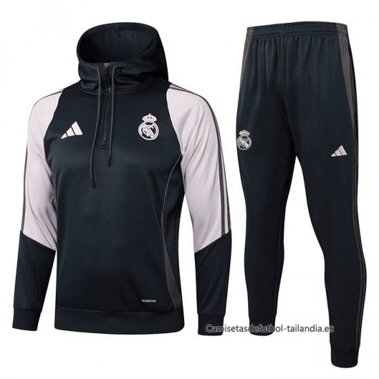 Chandal de Sudadera del Real Madrid Nino 2024-2025 Gris - Haga un click en la imagen para cerrar