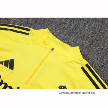 Chandal de Sudadera del Real Madrid Nino 2025-2026 Amarillo