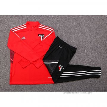 Chandal de Sudadera del Sao Paulo 2022-2023 Rojo