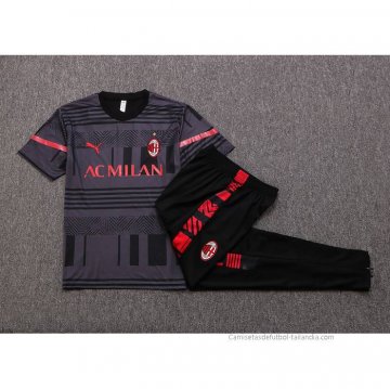 Chandal del AC Milan Manga Corta 2022-2023 Gris