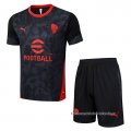 Chandal del AC Milan Manga Corta 2025-2026 Negro - Pantalon Corto