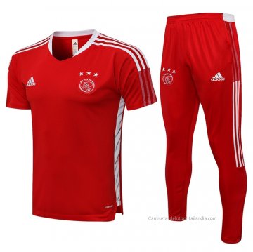 Chandal del Ajax Manga Corta 2021-2022 Rojo Chandal del Ajax Manga Corta 2021-2022 Rojo