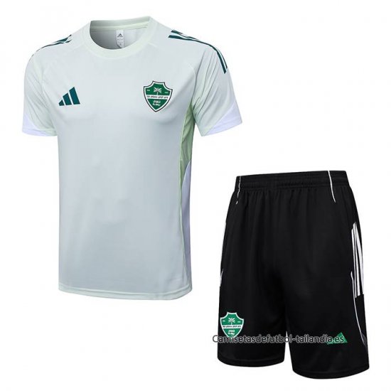 Chandal del Al-Ahli Saudi Manga Corta 2025-2026 Blanco - Pantalon Corto - Haga un click en la imagen para cerrar
