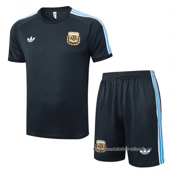 Chandal del Argentina Manga Corta 2025-2026 Gris - Pantalon Corto - Haga un click en la imagen para cerrar