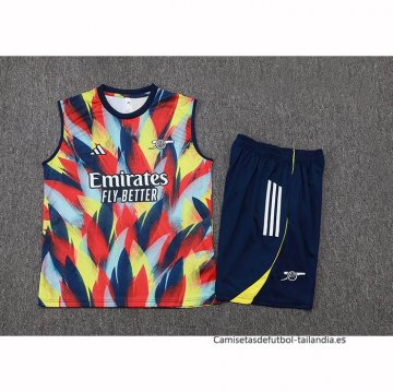 Chandal del Arsenal Sin Mangas 2025-2026 Azul Rojo Amarillo