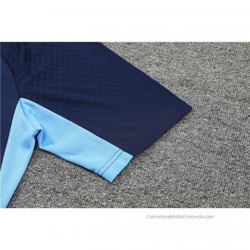 Chandal del Barcelona Manga Corta 2022-2023 Azul - Pantalon Corto