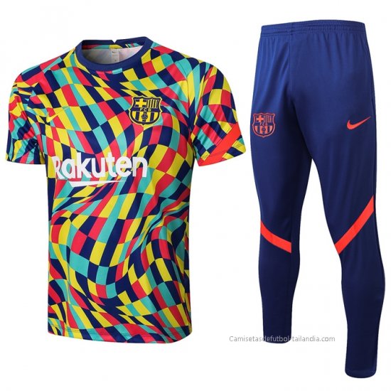 Chandal del Barcelona Manga Corta 2021-2022 Amarillo - Haga un click en la imagen para cerrar