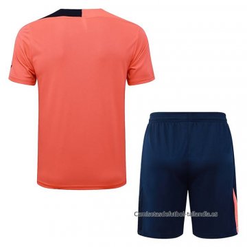 Chandal del Barcelona Manga Corta 2025-2026 Naranja - Pantalon Corto