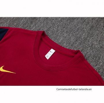 Chandal del Barcelona Manga Corta 2026-2027 Rojo - Pantalon Corto