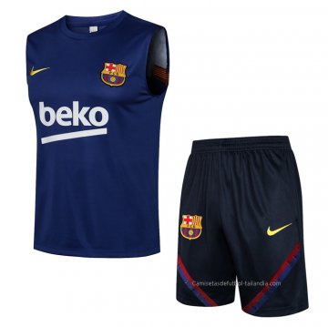 Chandal del Barcelona Sin Mangas 2021-2022 Azul Chandal del Barcelona Sin Mangas 2021-2022 Azul