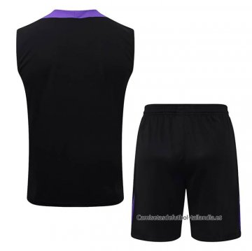 Chandal del Barcelona Sin Mangas 2025-2026 Negro Purpura