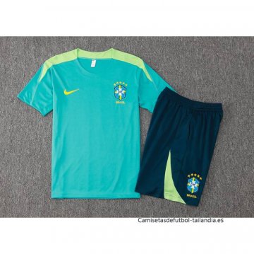Chandal del Brasil Manga Corta 2024-2025 Verde - Pantalon Corto