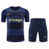 Chandal del Chelsea Manga Corta 2022-2023 Azul Oscuro - Pantalon Corto Chandal del Chelsea Manga Corta 2022-2023 Azul Oscuro - Pantalon Corto