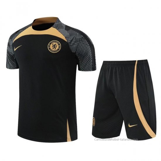Chandal del Chelsea Manga Corta 2022-2023 Negro - Pantalon Corto - Haga un click en la imagen para cerrar