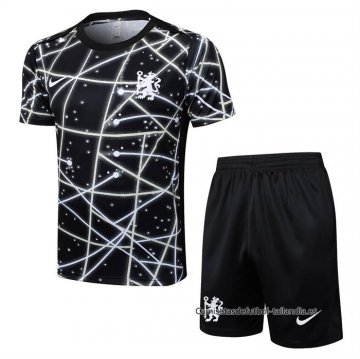 Chandal del Chelsea Manga Corta 2025-2026 Negro - Pantalon Corto Chandal del Chelsea Manga Corta 2025-2026 Negro - Pantalon Corto