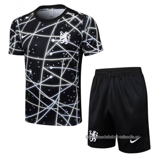 Chandal del Chelsea Manga Corta 2025-2026 Negro - Pantalon Corto - Haga un click en la imagen para cerrar
