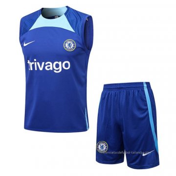 Chandal del Chelsea Sin Mangas 2022-2023 Azul Oscuro Chandal del Chelsea Sin Mangas 2022-2023 Azul Oscuro