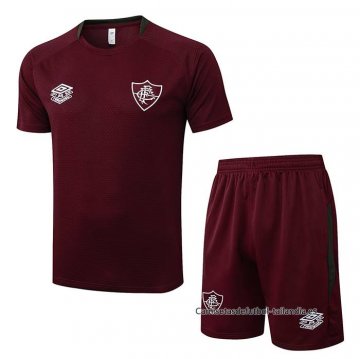 Chandal del Fluminense Manga Corta 2025-2026 Rojo - Pantalon Corto Chandal del Fluminense Manga Corta 2025-2026 Rojo - Pantalon Corto