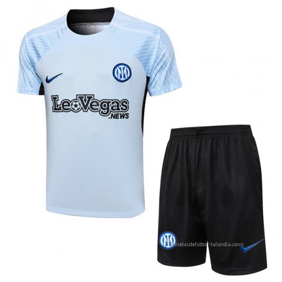 Chandal del Inter Milan Manga Corta 2023-2024 Azul - Pantalon Corto - Haga un click en la imagen para cerrar