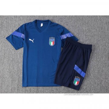 Chandal del Italia Manga Corta 2022-2023 Azul - Pantalon Corto