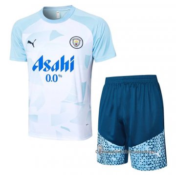 Chandal del Manchester City Manga Corta 2024-2025 Azul - Pantalon Corto Chandal del Manchester City Manga Corta 2024-2025 Azul - Pantalon Corto