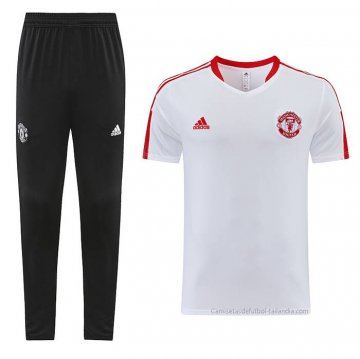 Chandal del Manchester United Manga Corta 2023-2024 Blanco Chandal del Manchester United Manga Corta 2023-2024 Blanco