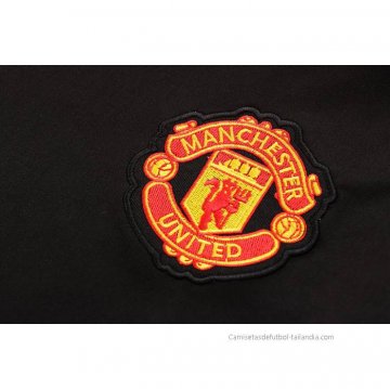 Chandal del Manchester United Manga Corta 2022-2023 Negro - Pantalon Corto