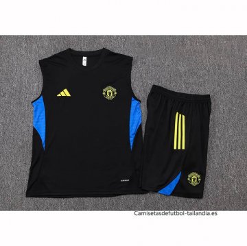 Chandal del Manchester United Sin Mangas 2025-2026 Negro