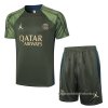 Chandal del Paris Saint-Germain Jordan Manga Corta 2024-2025 Verde - Pantalon Corto Chandal del Paris Saint-Germain Jordan Manga Corta 2024-2025 Verde - Pantalon Corto