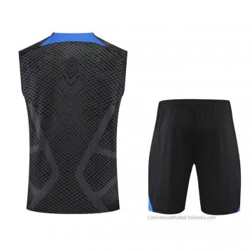 Chandal del Paris Saint-Germain Jordan Sin Mangas 2022-2023 Negro