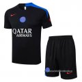 Chandal del Paris Saint-Germain Manga Corta 2025-2026 Negro - Pantalon Corto