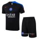 Chandal del Paris Saint-Germain Manga Corta 2025-2026 Negro - Pantalon Corto