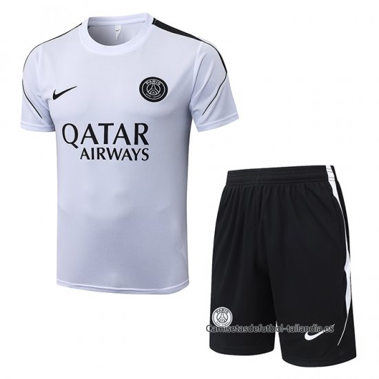 Chandal del Paris Saint-Germain Manga Corta 2026-2027 Blanco - Pantalon Corto - Haga un click en la imagen para cerrar