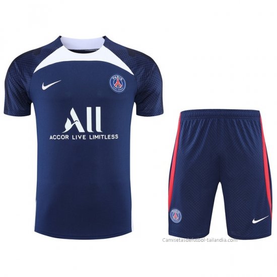 Chandal del Paris Saint-Germain Manga Corta 2022-2023 Azul - Pantalon Corto - Haga un click en la imagen para cerrar