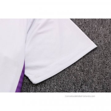 Chandal del Real Madrid Manga Corta 2022-2023 Blanco y Purpura
