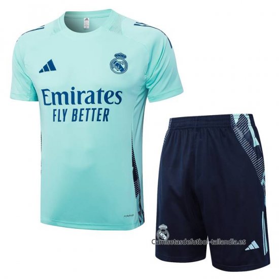 Chandal del Real Madrid Manga Corta 2024-2025 Verde - Pantalon Corto - Haga un click en la imagen para cerrar