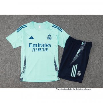 Chandal del Real Madrid Manga Corta 2024-2025 Verde - Pantalon Corto