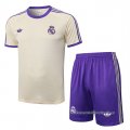 Chandal del Real Madrid Manga Corta 2025-2026 Amarillo - Pantalon Corto
