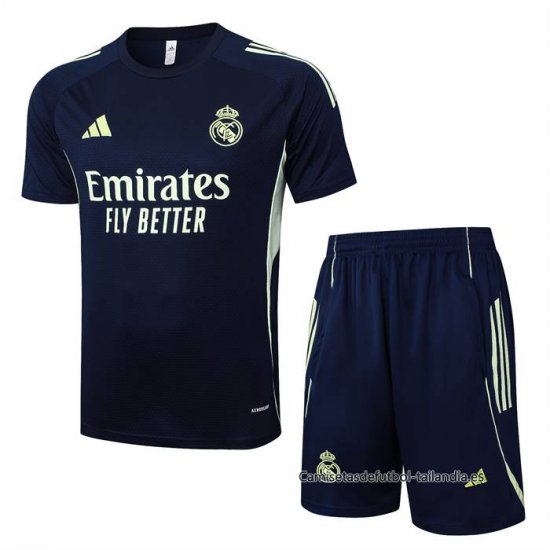 Chandal del Real Madrid Manga Corta 2025-2026 Azul - Pantalon Corto - Haga un click en la imagen para cerrar
