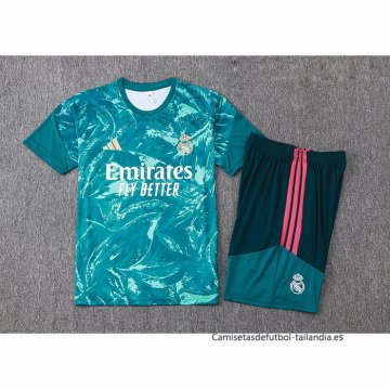 Chandal del Real Madrid Manga Corta 2026-2027 Verde - Pantalon Corto