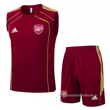 Chandal del Roma Sin Mangas 2025-2026 Rojo Chandal del Roma Sin Mangas 2025-2026 Rojo